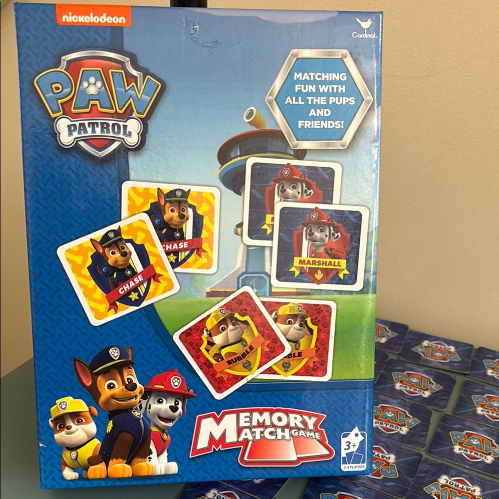 Nickelodeon Blue Memory Match Game.   PAW PATROL